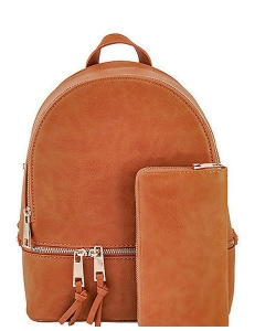 New Fashion Backpack with Wallet LP1062W TAN